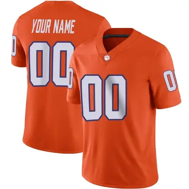 Men's Game Custom Clemson Tigers Football Jersey - Orange