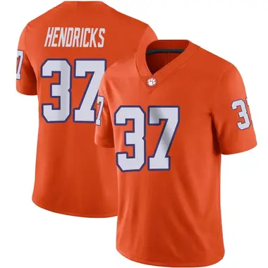 Men's Game Jacob Hendricks Clemson Tigers Football Jersey - Orange