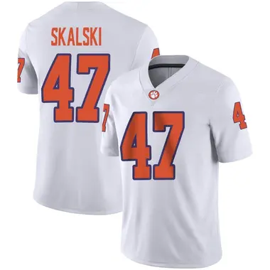 Men's Game James Skalski Clemson Tigers Football Jersey - White