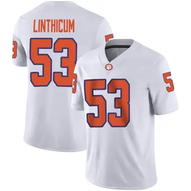 Men's Game Ryan Linthicum Clemson Tigers Football Jersey - White