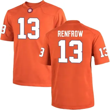 Men's Replica Hunter Renfrow Clemson Tigers Team Color College Jersey - Orange