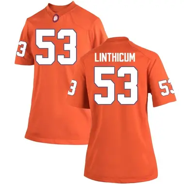 Women's Game Ryan Linthicum Clemson Tigers Team Color College Jersey - Orange