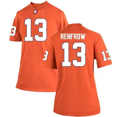 Women's Replica Hunter Renfrow Clemson Tigers Team Color College Jersey - Orange