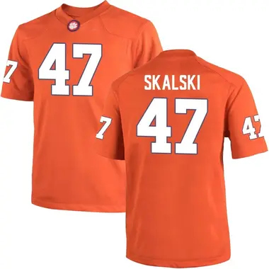 Youth Game James Skalski Clemson Tigers Team Color College Jersey - Orange